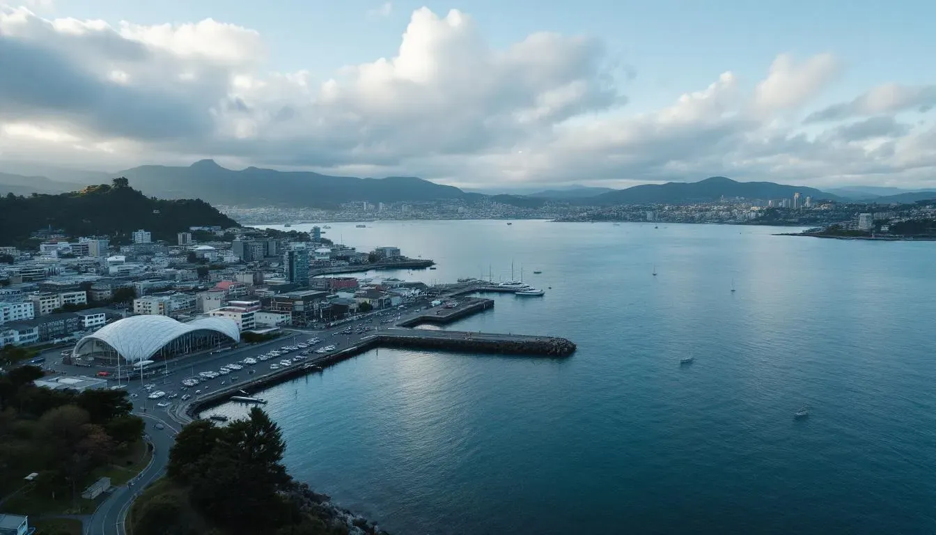 Filming in Wellington