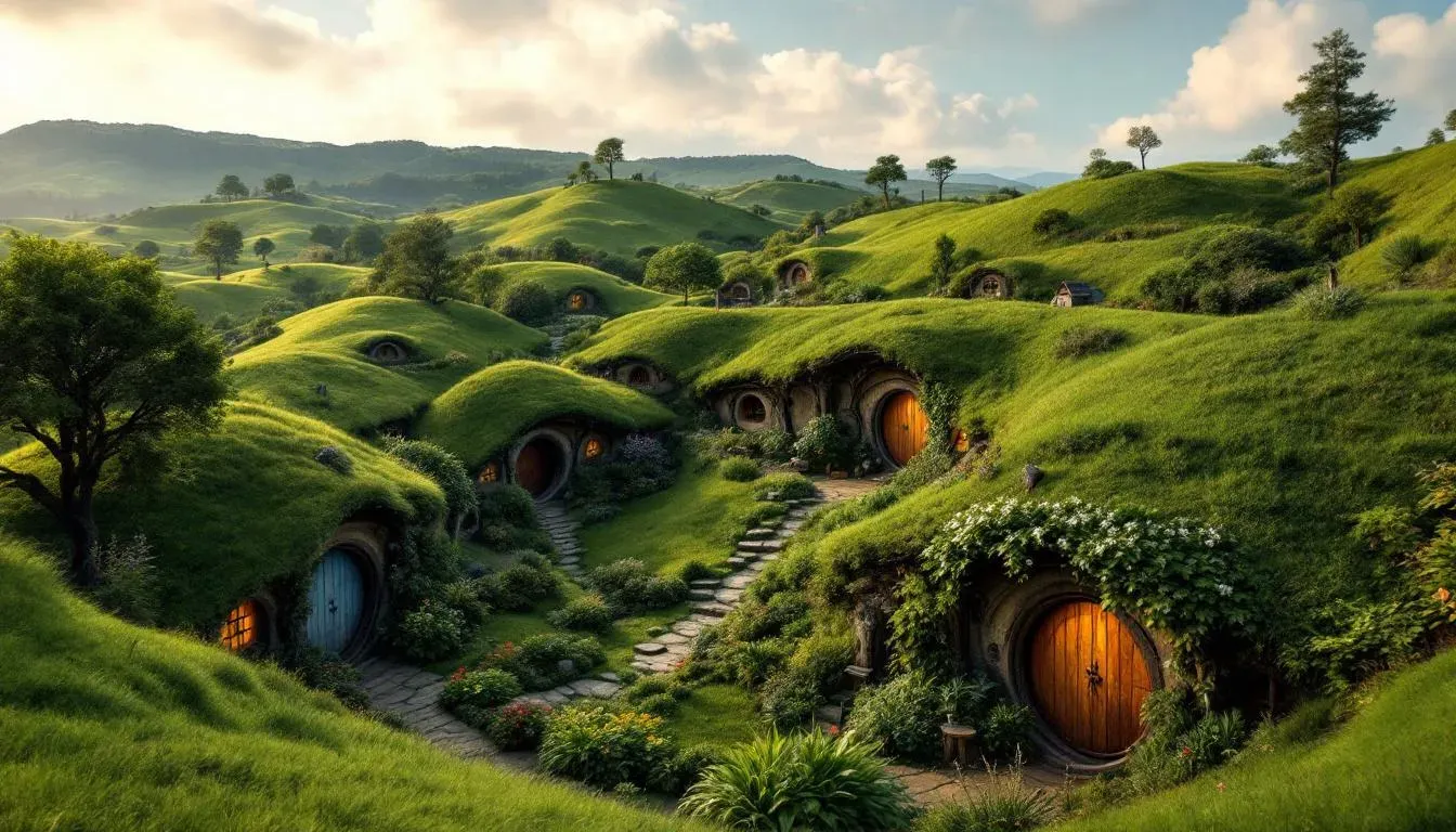Hobbiton - filming location in New Zealand