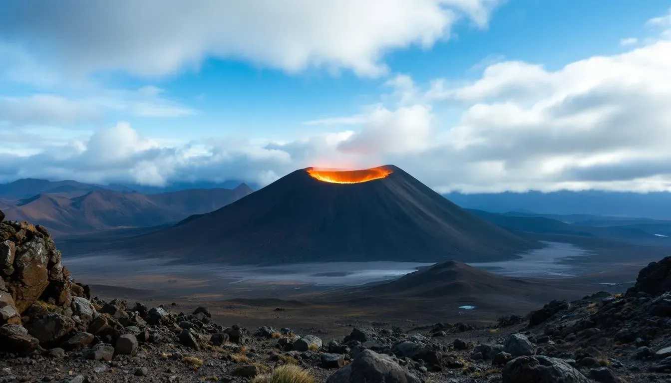 Mount Ngauruhoe - filming location in New Zealand