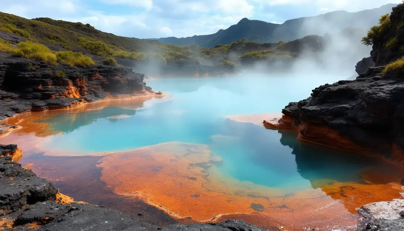 Wai O Tapu - filming location in New Zealand